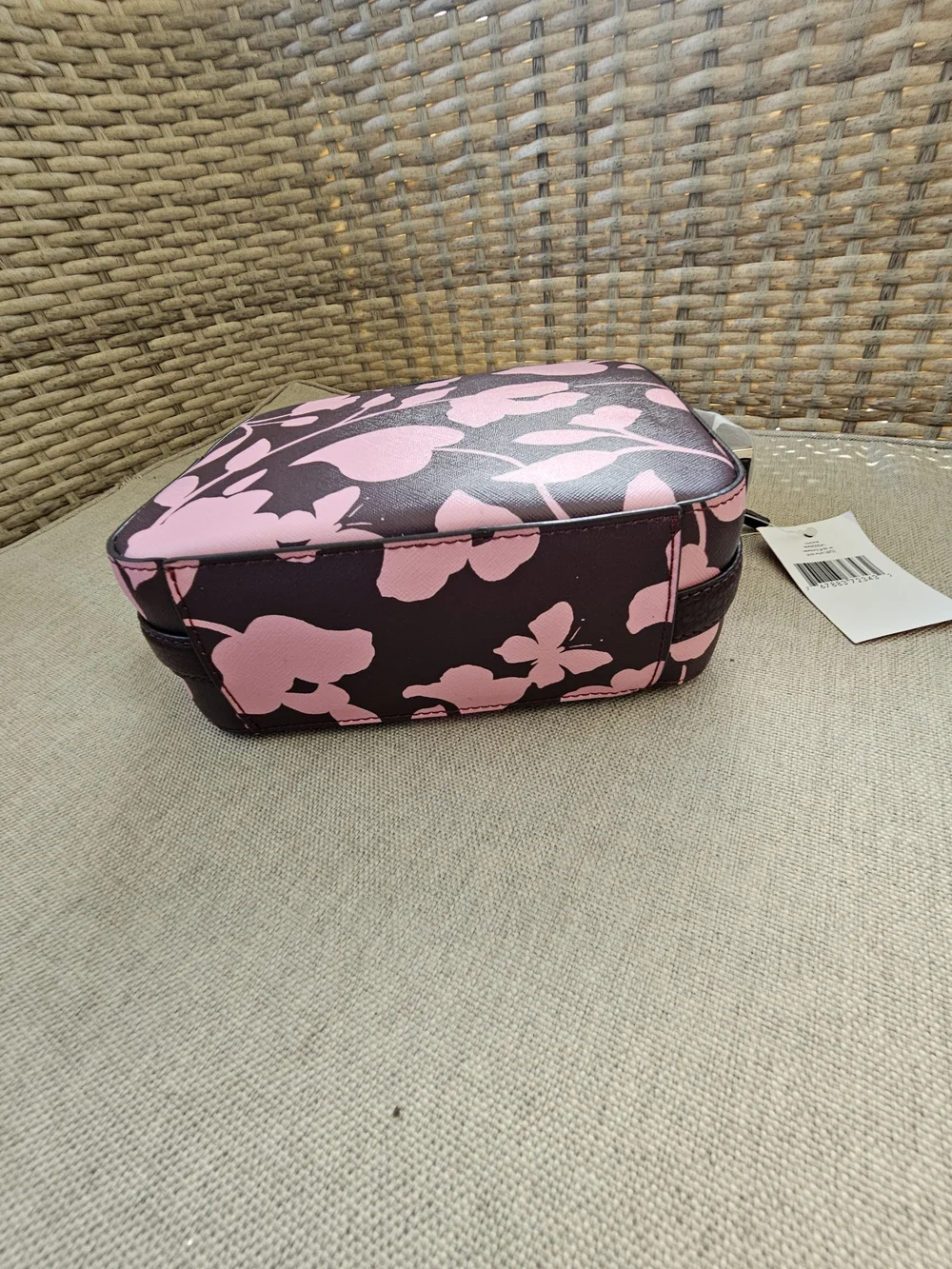 Kate Spade Floral Pink and Black Crossbody Bag